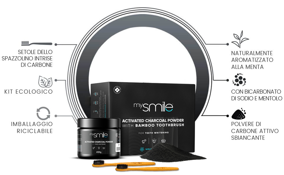 mysmile activated charcoal powder