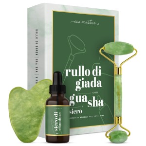 Rullo di Giada con Gua Sha e Siero Vitamina C