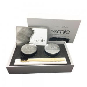 Eco Masters mysmile Carbone Attivo in Polvere con 2 x 30g Carbone Attivo di Cocco in Polvere + 2 x Spazzolini in Bambù di Eco Masters