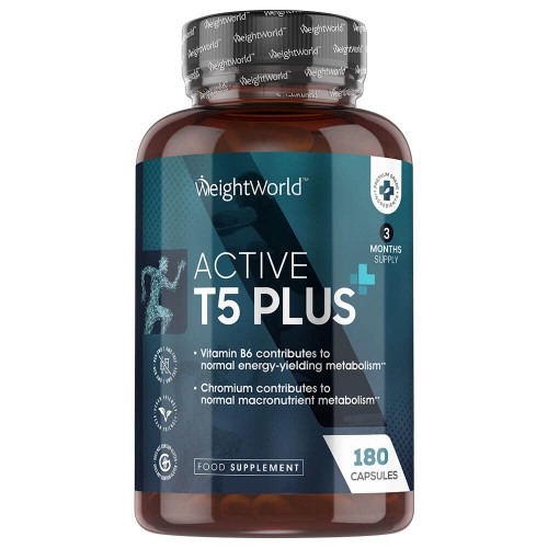 Image of Active T5 Plus - Integratore Termogenico - 60 Capsule per un Mese - Metabolismo - Integratore per Dieta