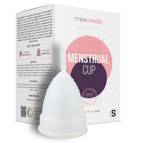 Image of Cup Mestruale Mooncup 100% Silicone Medico Senza BPA - Coppetta per Mestruazioni - Meglio degli Assorbenti Ecologici - 12 Ore senza Perdite