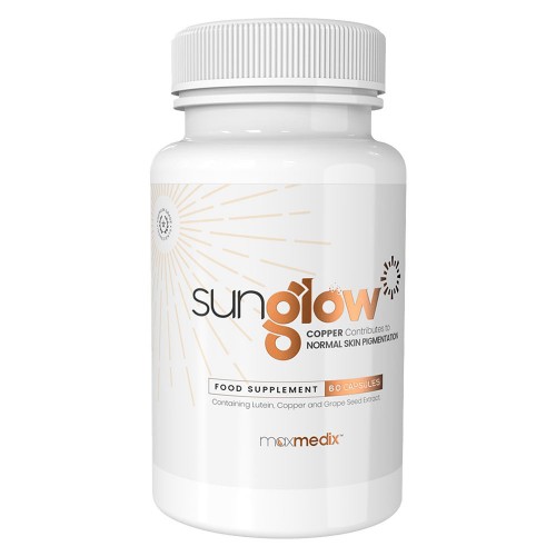 Image of Sunglow - Pastiglie per Abbronzatura Attivatore - Integratori per Abbronzatura - Con Luteina e Vitamina E per Naturale Produzione di Melanina - Vegano
