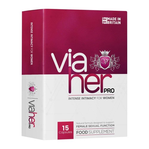 Image of ViaHer Pro - Integratore Naturale Utile per Aumentare Desiderio Femminile - Stimola la Libido Femminile - 10 Capsule - Adatto Per Tutte le Donne