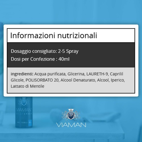 Formula e ingredienti Vitaman Spray Ritardante
